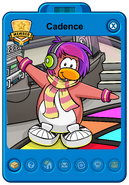 Cadence's current Player Card.