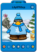 Lily8763cp Player Card - Late November 2019 - Club Penguin Rewritten.png