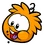 Orange Puffle Pin