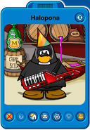 Halopona Player Card - Early September 2019 - Club Penguin Rewritten