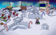 Snow Forts (lights on by default if possible)