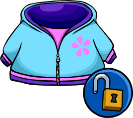 Blue Daisy Hoodie
