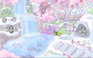 Concept art of the Serene Springs.