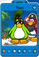 Thorn Player Card - Early July 2019 - Club Penguin Rewritten