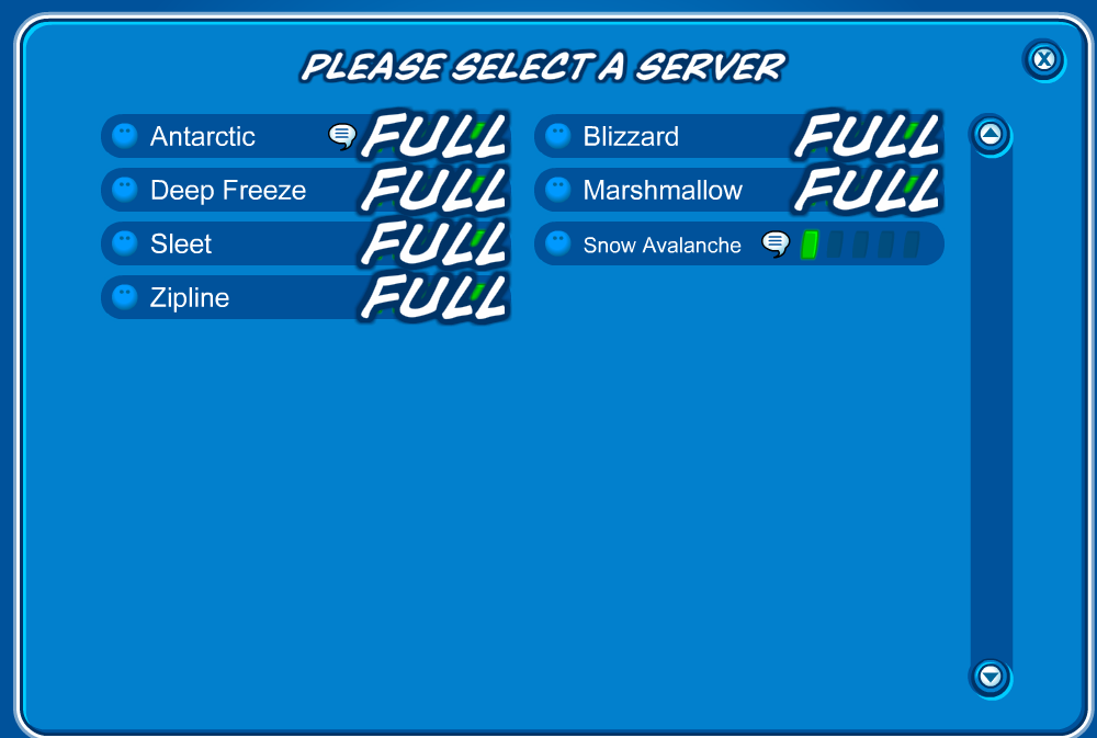 Servers, Club Penguin Rewritten Wiki