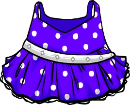 Purple Polka-dot Dress
