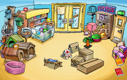 Pet Shop Puffle lansering konstruktion
