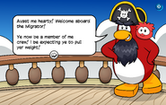 Rockhopper's first message when entering the Migrator.