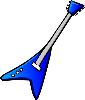 Blue Electric Guitar