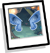 Blue Fairy Background Icon
