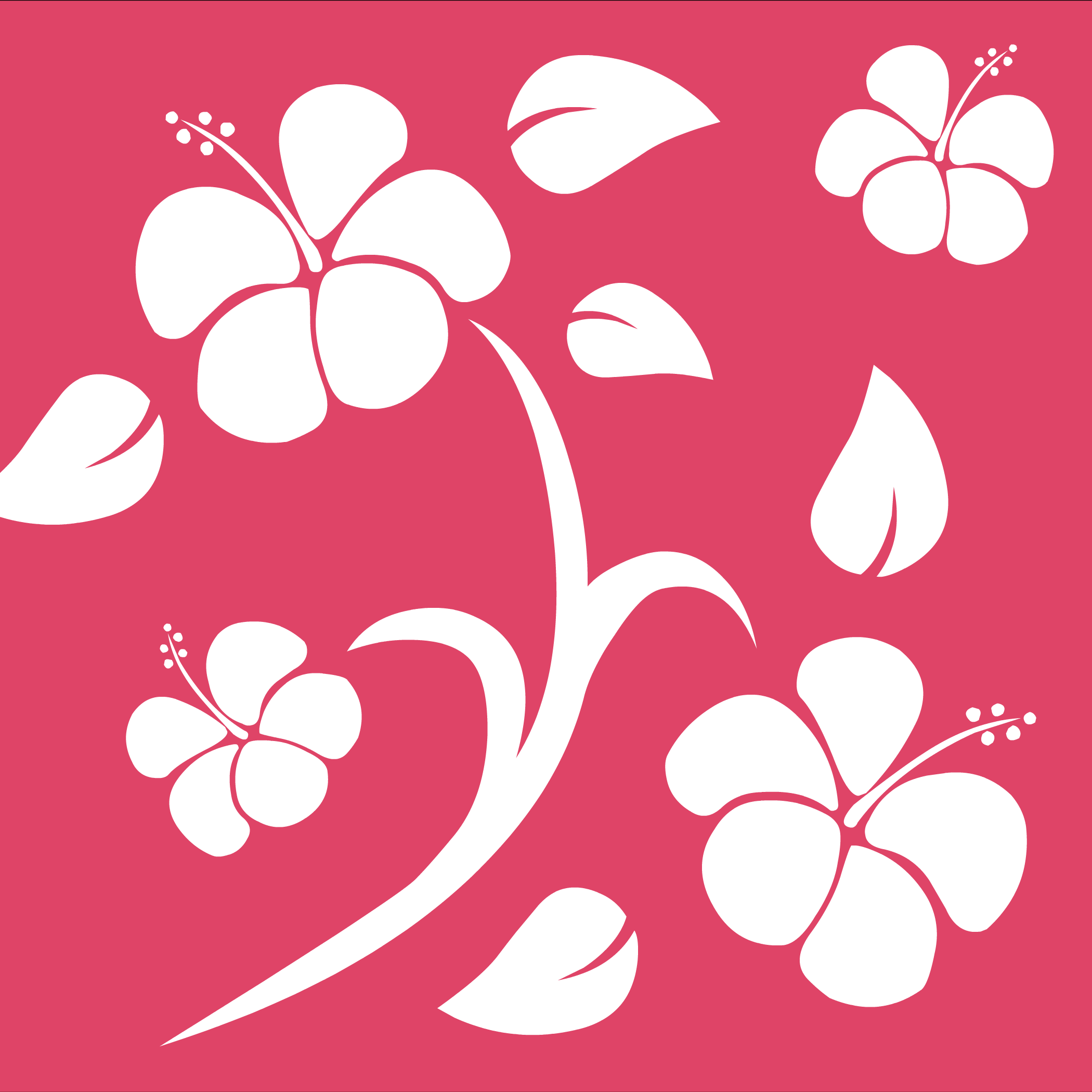 pink hawaiian flowers background