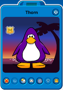 Thorn Player Card - Mid April 2020 - Club Penguin Rewritten