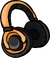 Orange Headphones