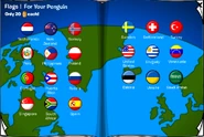 The flags in page 2 of the flag section in the Mar 2022 - Apr 13, 2022 Penguin Style catalogs.