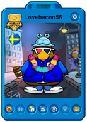 Lovebacon56 Player Card - Early April 2021 - Club Penguin Rewritten