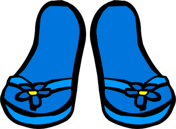 Blue flower sandals hotsell