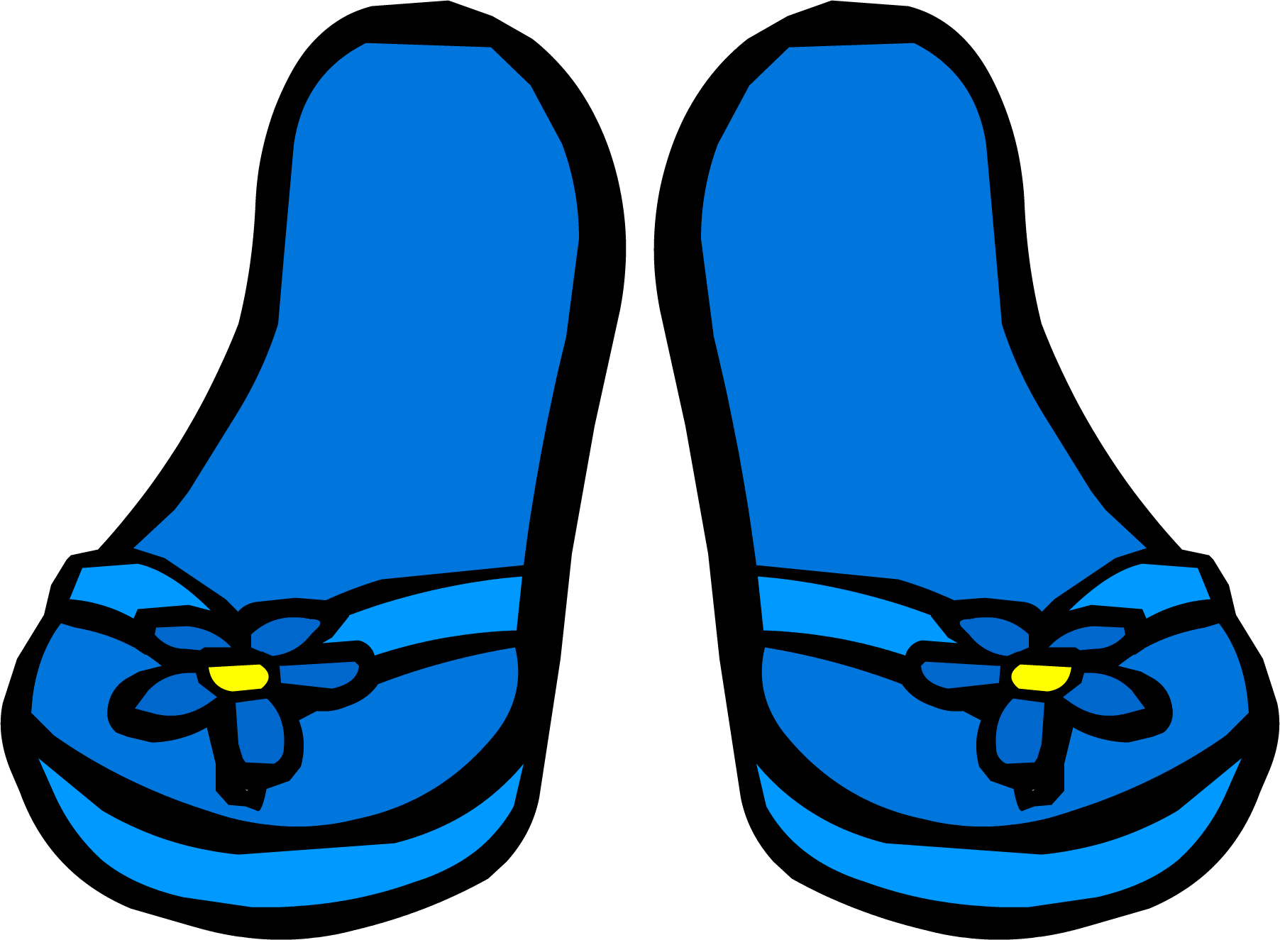 Blue Flower Sandals Club Penguin Rewritten Wiki Fandom