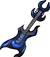 Blue Hard Rock Guitar