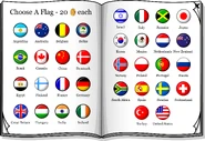 The flags in the Penguin Style Feb'17 (Beta) catalog.