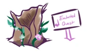 Concept art for the entrance to Magic Quest during the Medieval Party 2019.