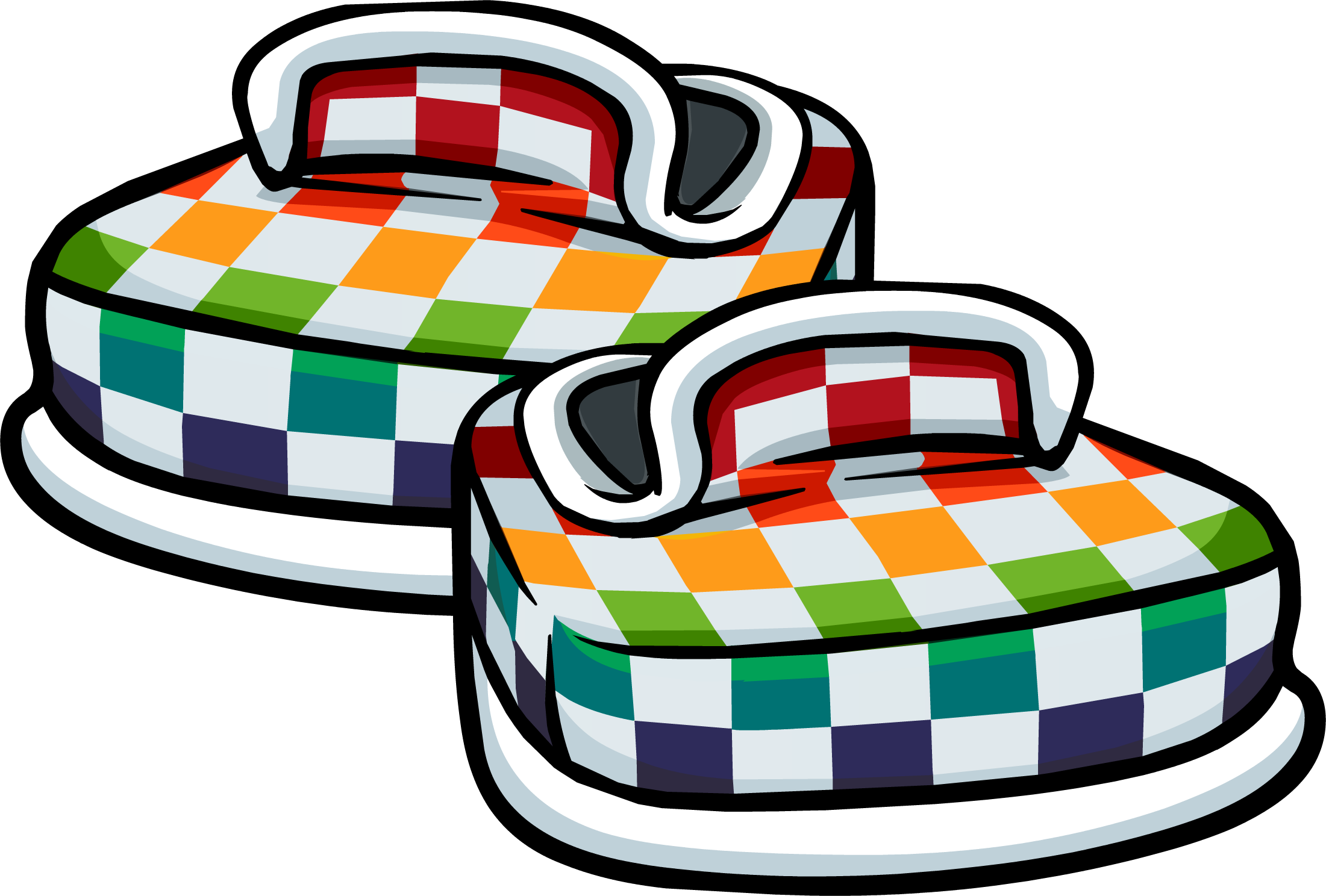 shoes checkered
