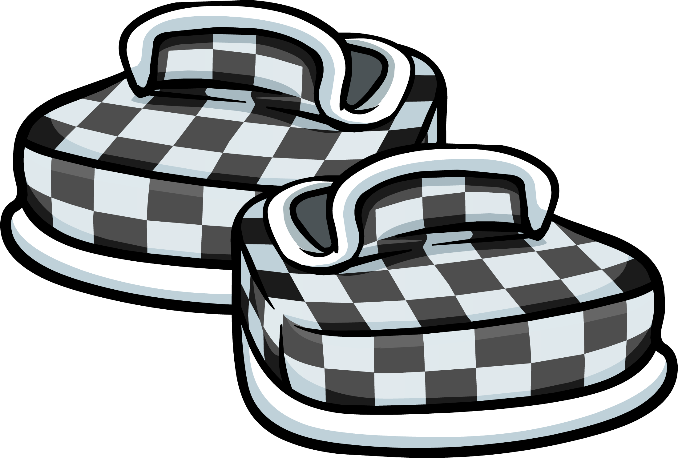 Black Checkered Shoes | Club Penguin 