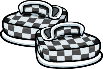 Black Checkered Shoes