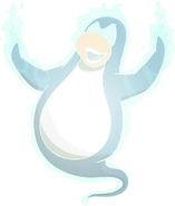 Blue Ghost PC.png (436 KB) As a ghost during the Halloween Party 2018 and Halloween Party 2020 on a player card.