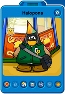 Halopona Player Card - Mid September 2019 - Club Penguin Rewritten