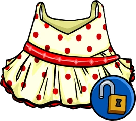 Red Polka Dot Dress (ID 14268)
