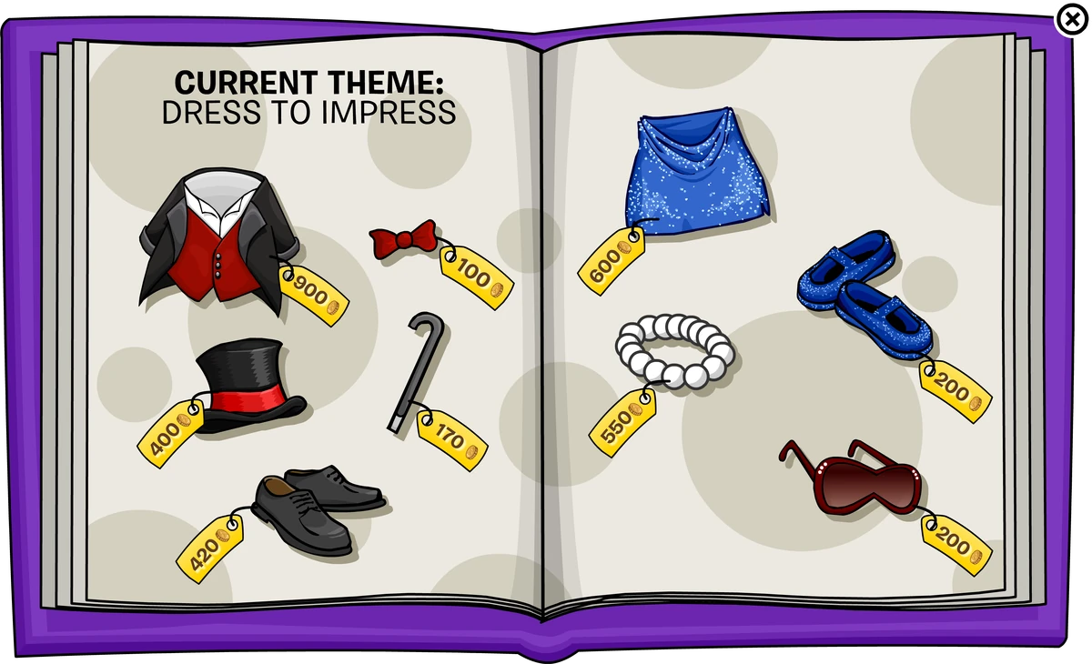 Fashion Party Catalog Club Penguin Rewritten Wiki Fandom