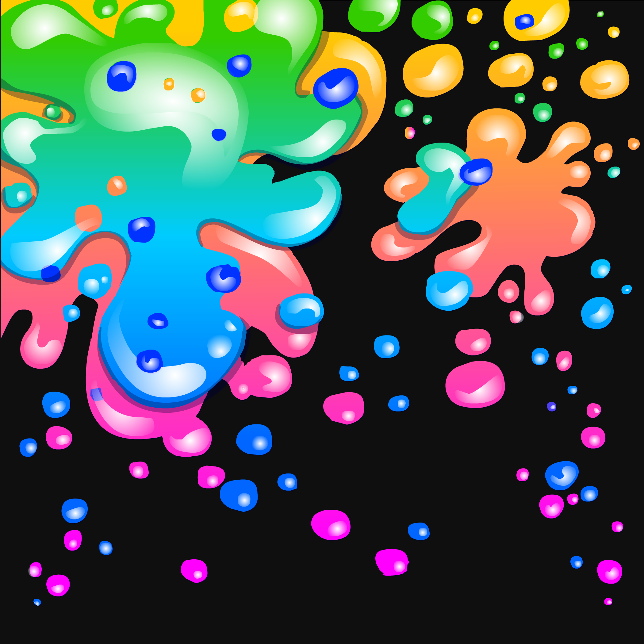 neon splatter background