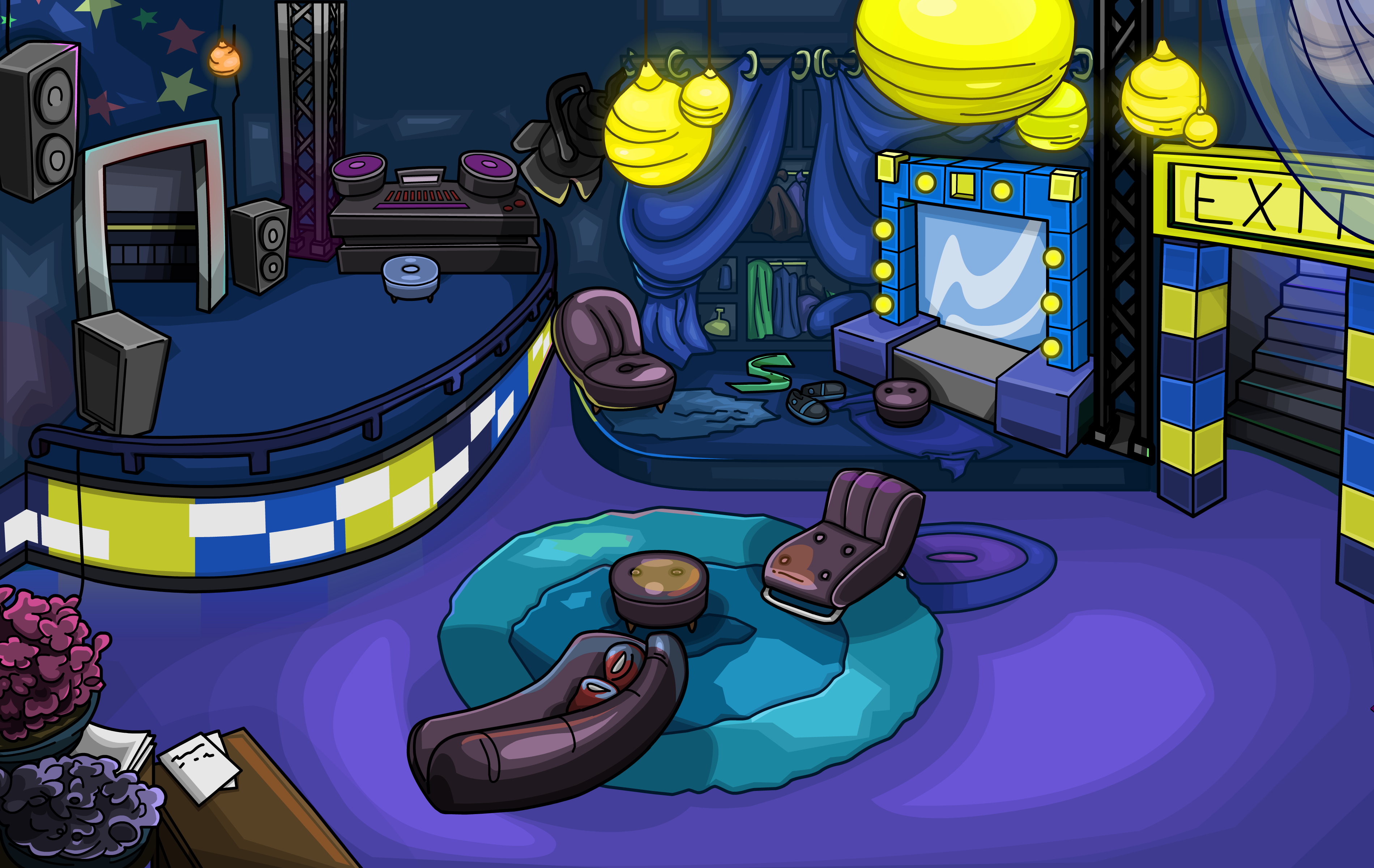 Club Penguin Rewritten on X: One of our main rooms for the upcoming  Hollywood Party! ⭐️  / X