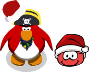 Rockhopper during the Holiday Party 2020 in-game.