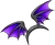 Purple Bat Wings