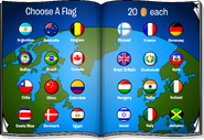 The flags in page 1 of the flag section in the Feb 2017 - Jun 2017 Penguin Style catalogs.