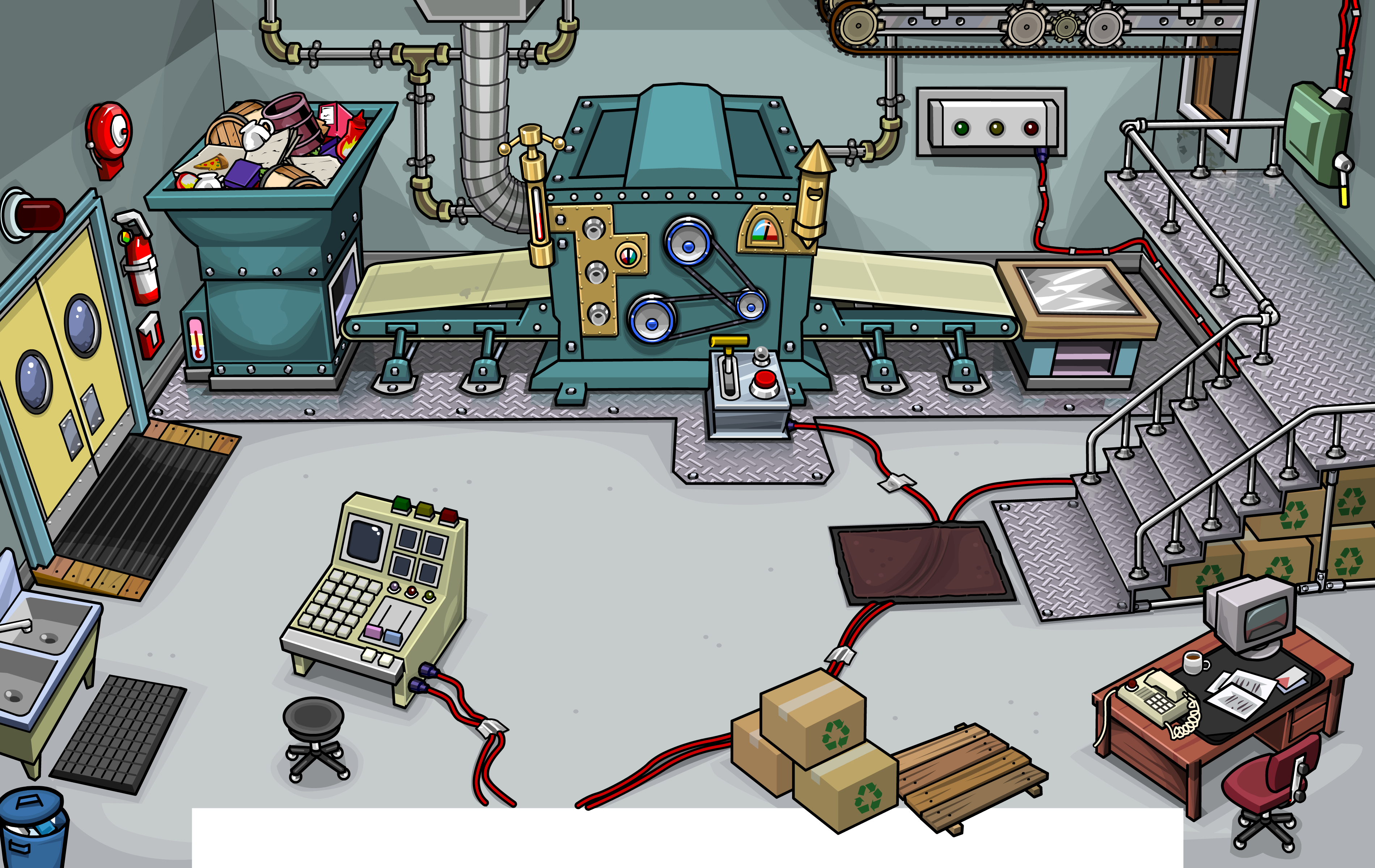 9 years ago today, the School (also known as the University) room was added  to Club Penguin, it replaced the Recycling Plant at the Mine Shack. Fun  Fact: If you threw 10