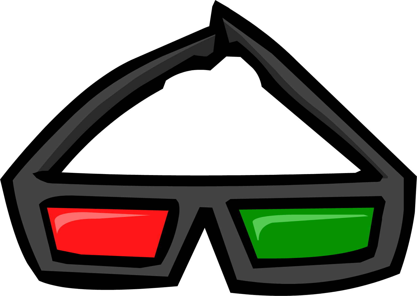 Dark 3D Glasses | Club Penguin Rewritten Wiki | Fandom