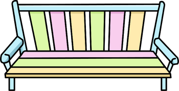 Pastel Bench