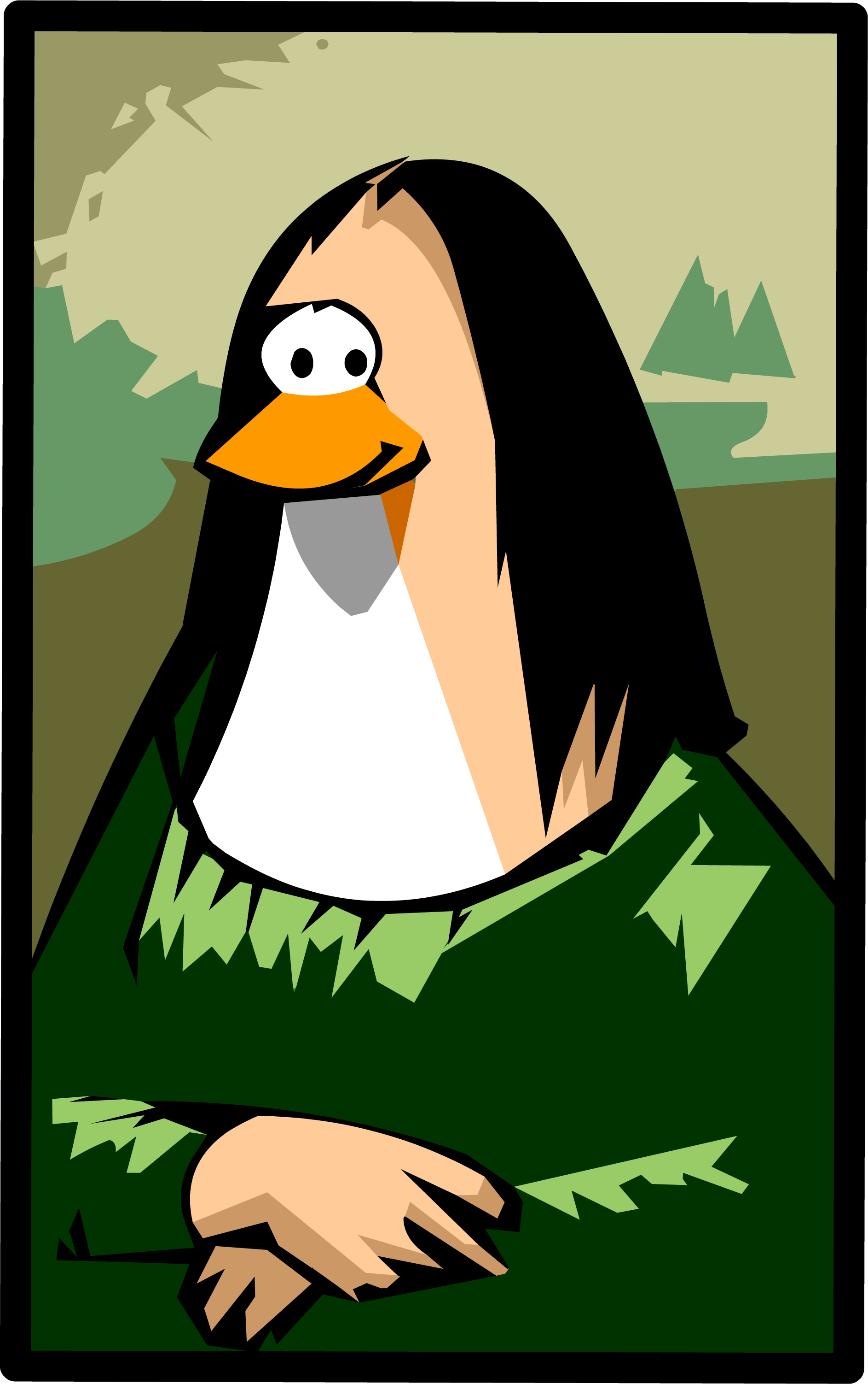 Introducir 94+ imagen club penguin mona lisa