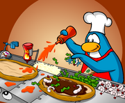 Pizzatron 3000 in newspaper - Club Penguin Rewritten