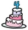 4th Anniversary Cake Pin