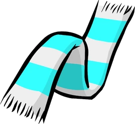 Blue and White Scarf