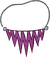 Jagged Purple Necklace