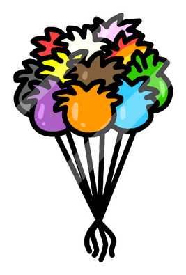 Puffle Balloon Pin