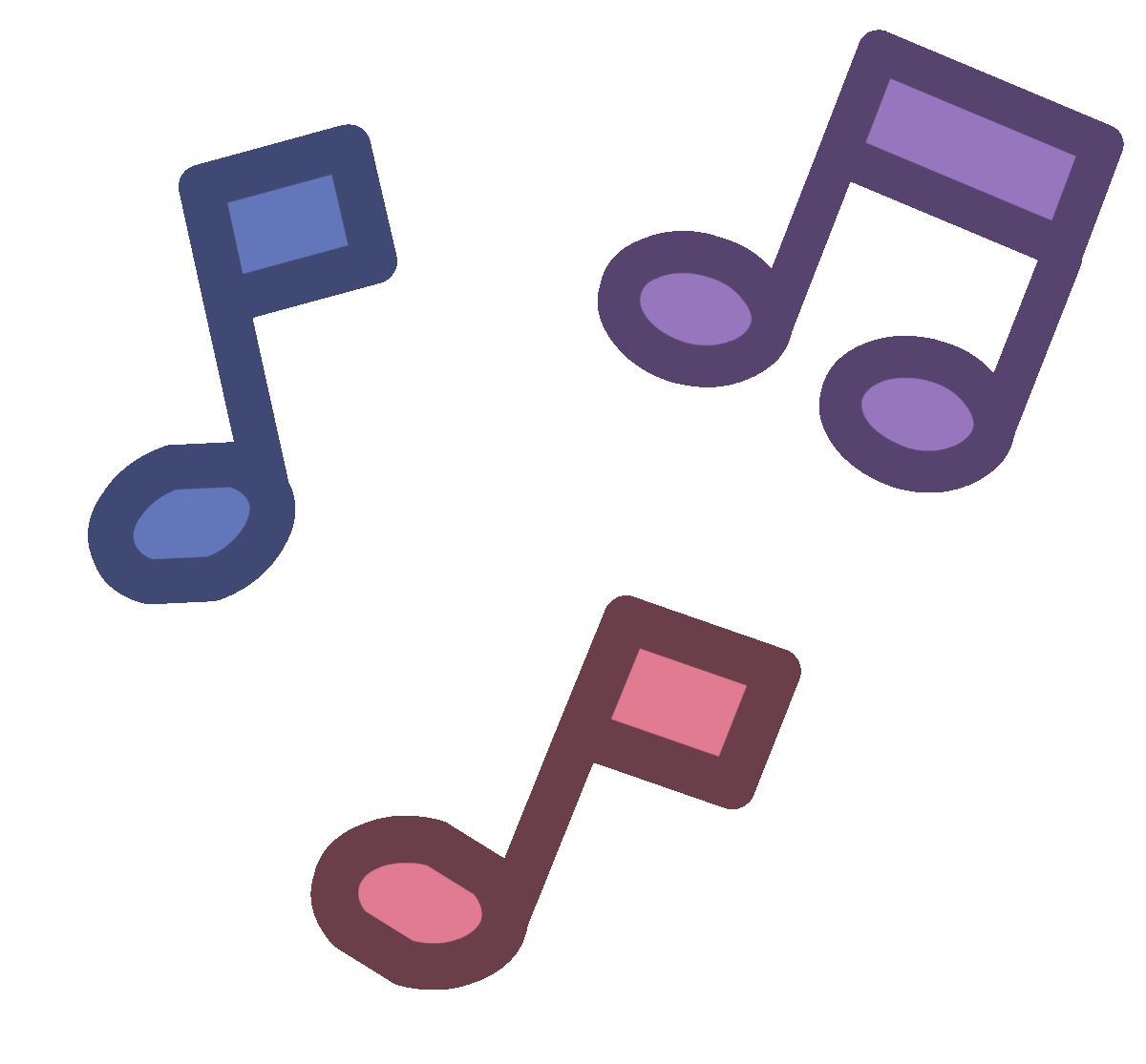 Eye And Music Notes Emoji