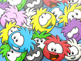 Puffle Collage Background