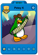 Petey K's second Player Card.