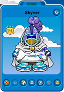 Skyver Player Card - Mid August 2019 - Club Penguin Rewritten