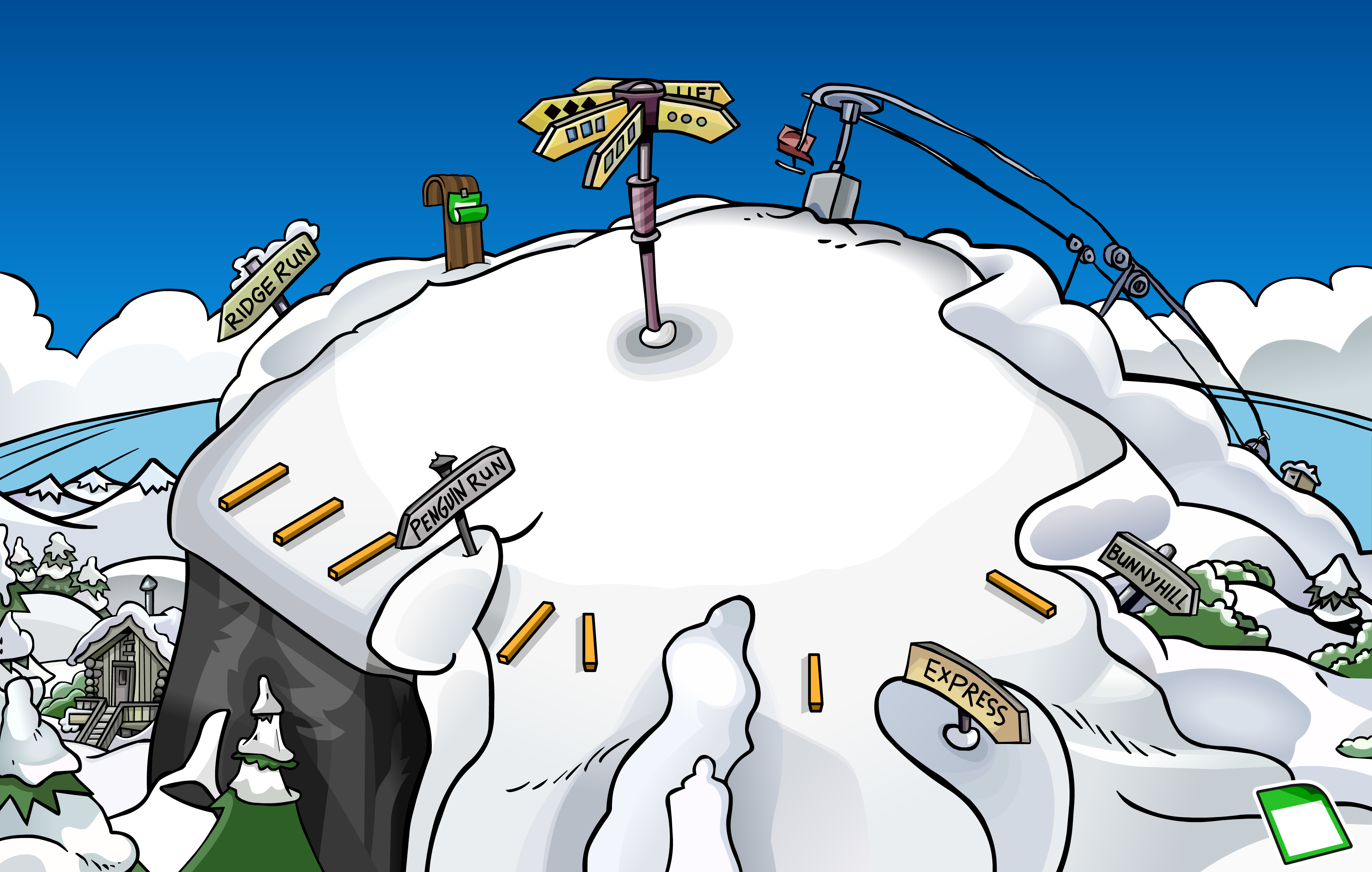 Total 48+ imagen club penguin ski hill